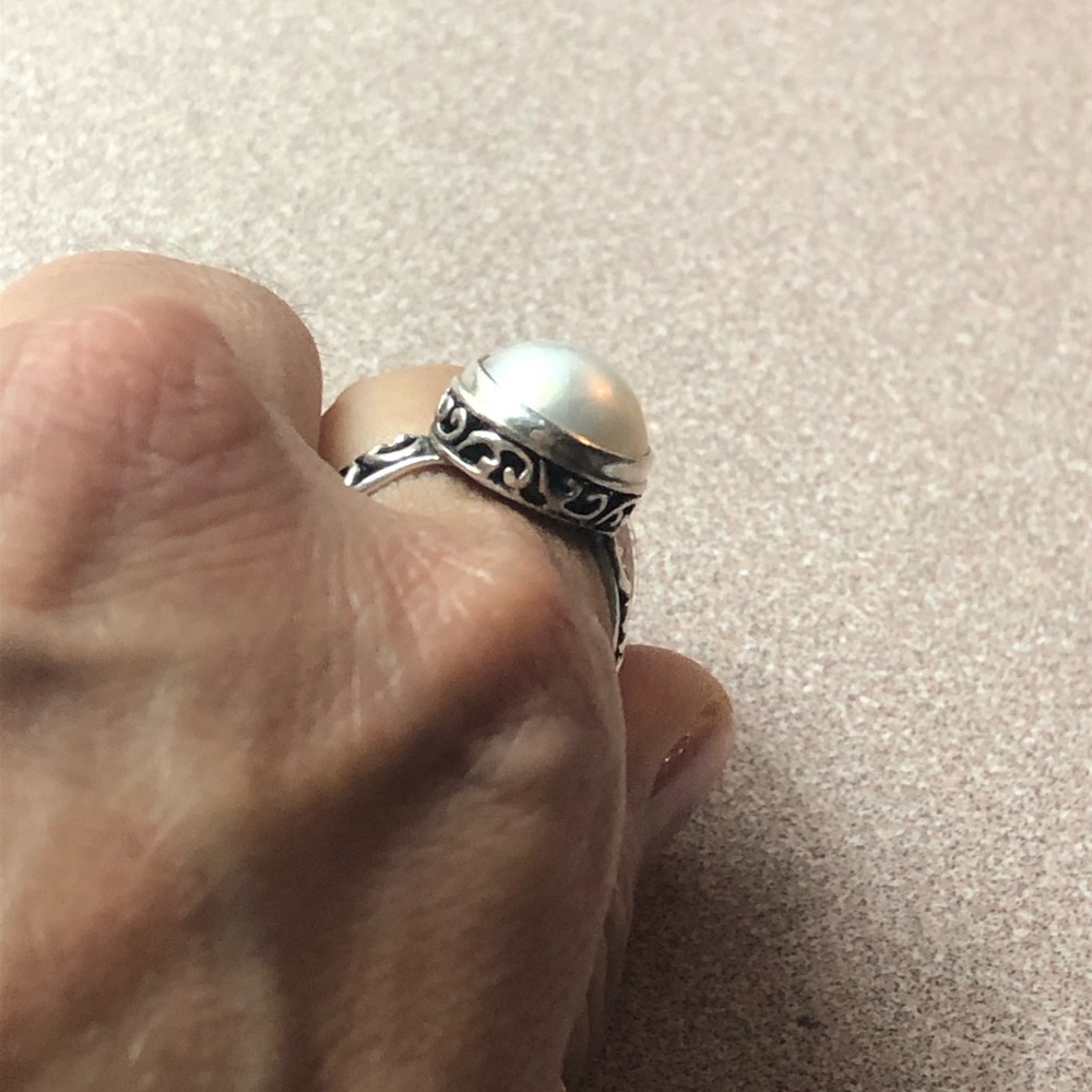 Pearl silver ring - Picture 4 of 5